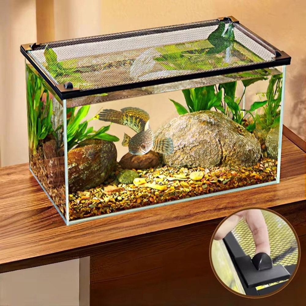 Aquarium Fish Net - Coperchio Magnetico Robusto per Acquario, Facile