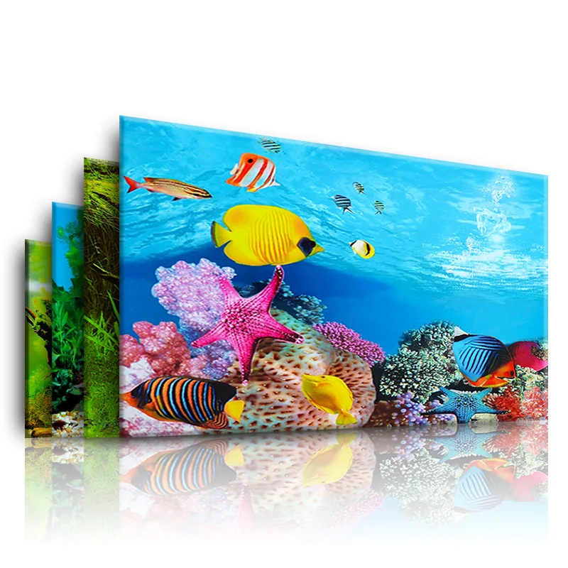 Aquarium Fish Background - Sfondo per acquario Adesivo 3D Poster