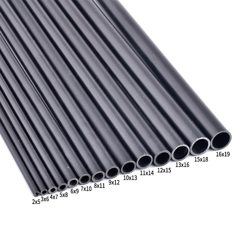Aquarium Fish Black - Tubo in PVC Nero OD 5mm~19mm