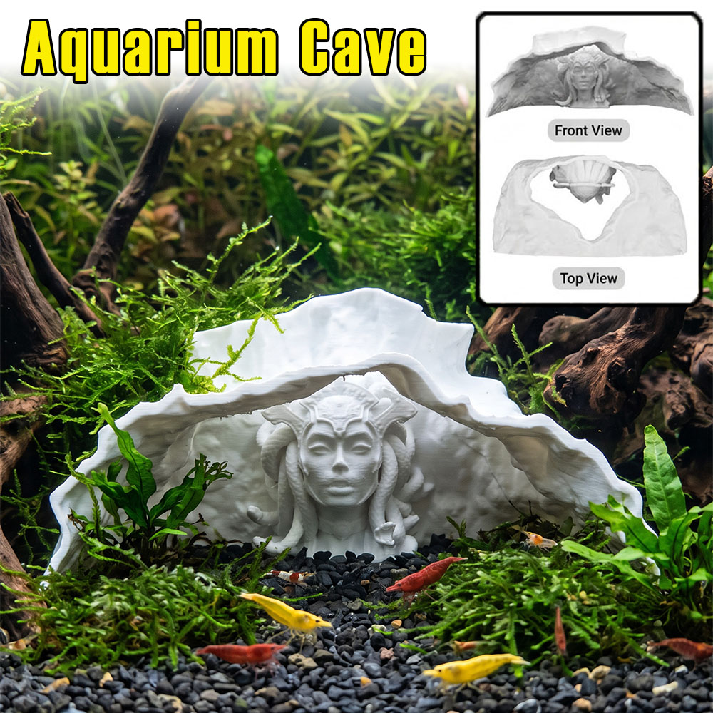 Aquarium Fish Background - Grotta per Acquario in PLA Stampata