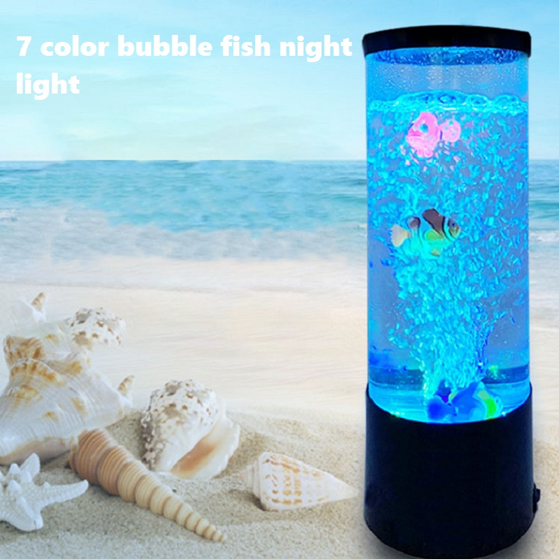 Aquarium Fish Jar - LED Fish Lamp luce notturna ambientale