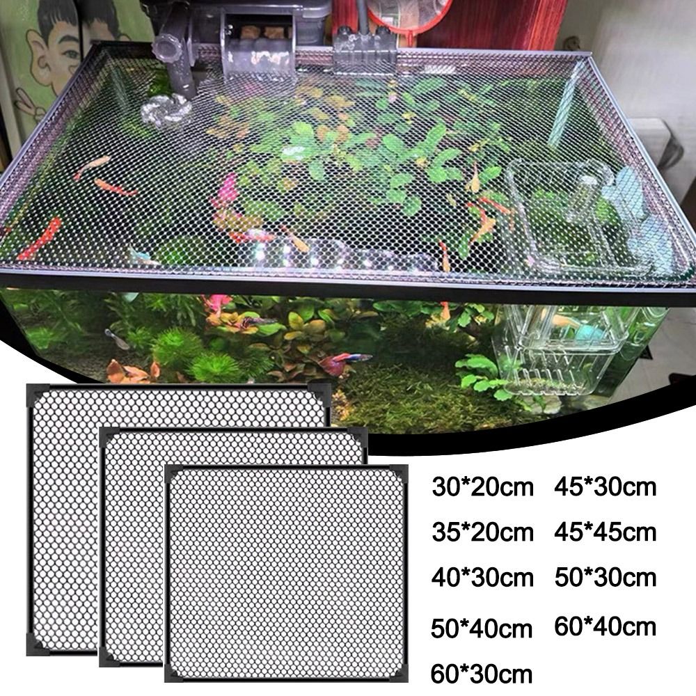 Aquarium Fish Net - Durevole coperchio magnetico per acquario, facile