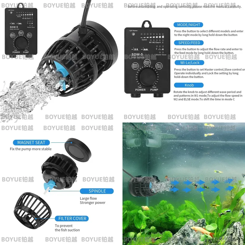 Powerhead Circulation Pump - Pompa di Circolazione Silenziosa WiFi per