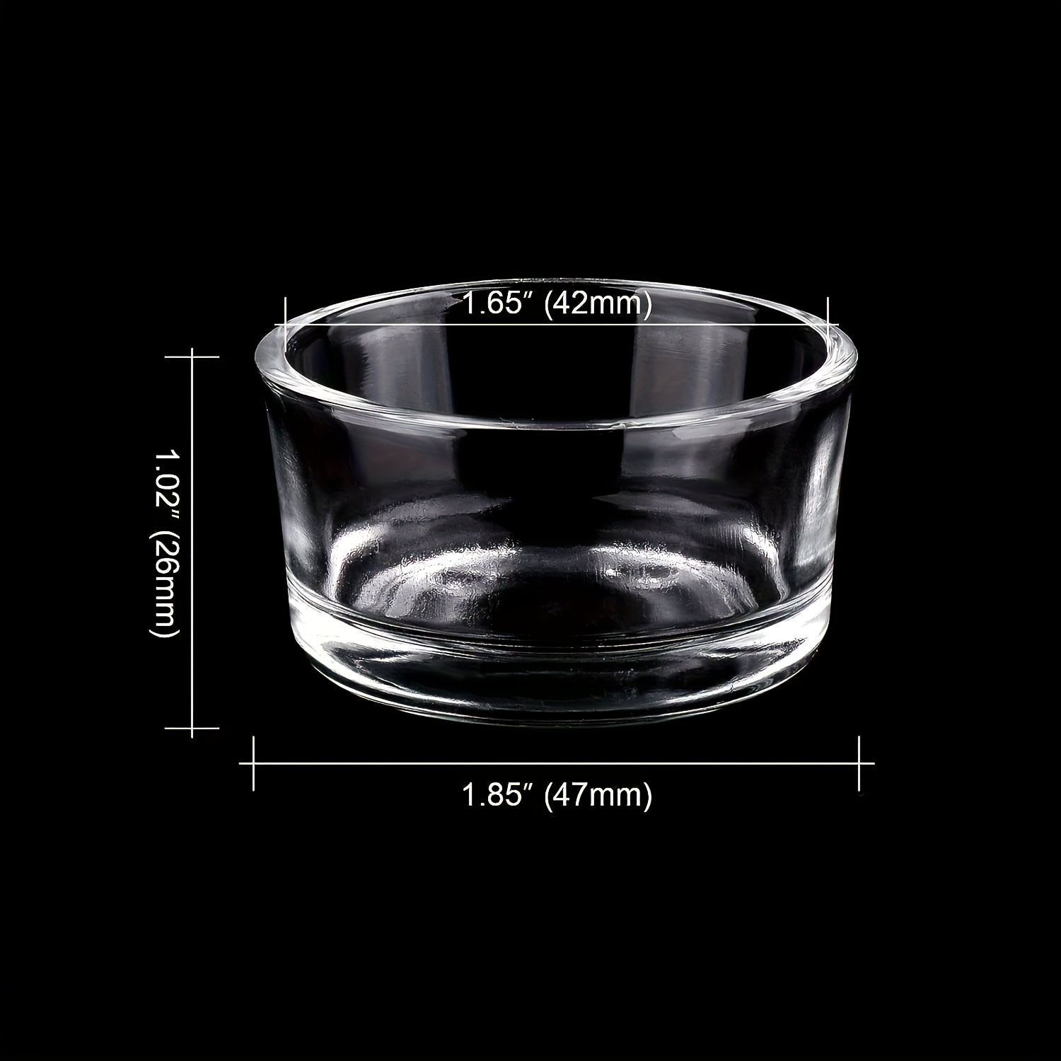 Aquarium Fish Jar - Ciotola per Alimentazione in Vetro per