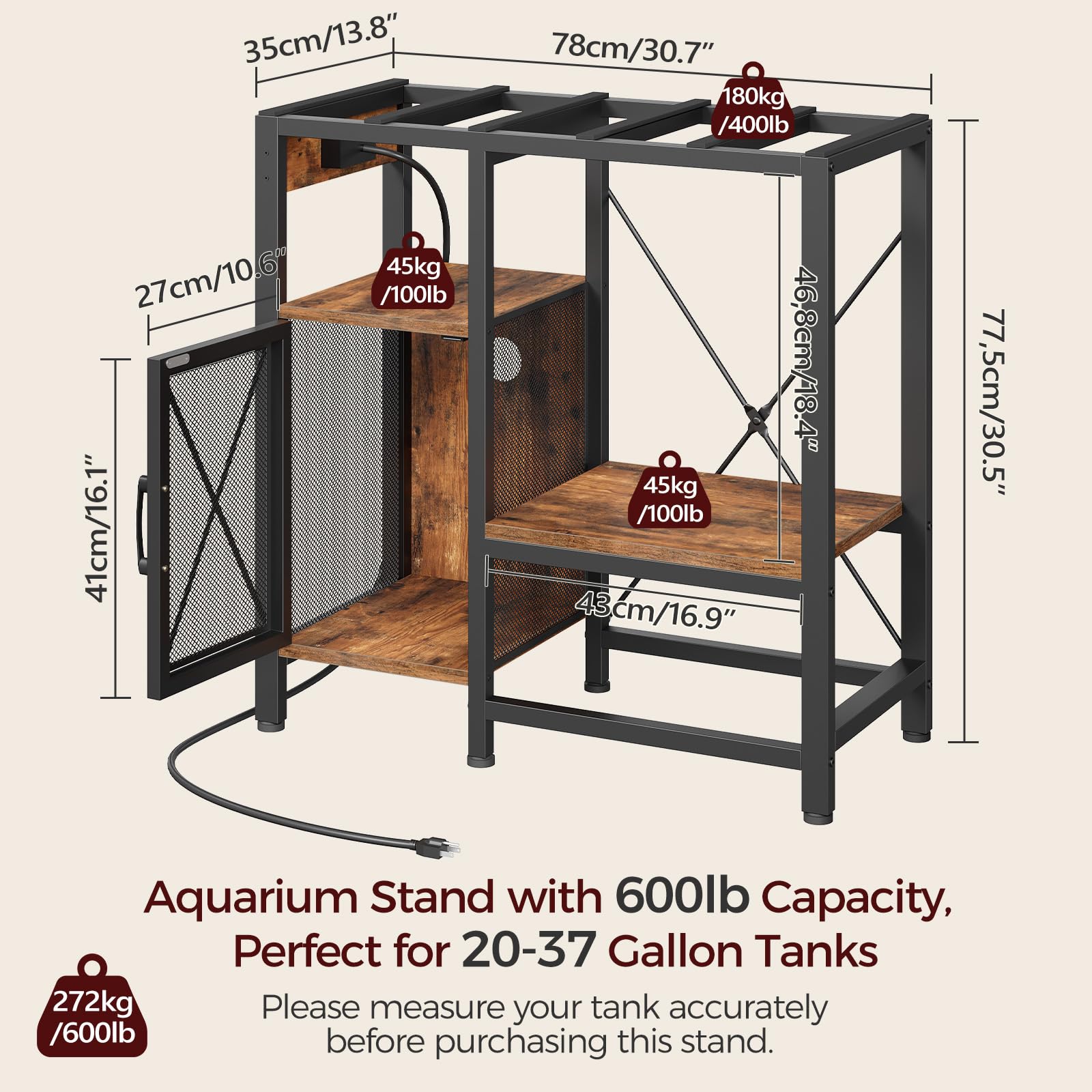 Supporto per Acquario Nero Res - Aquarium Fish Black recensione e prezzo
