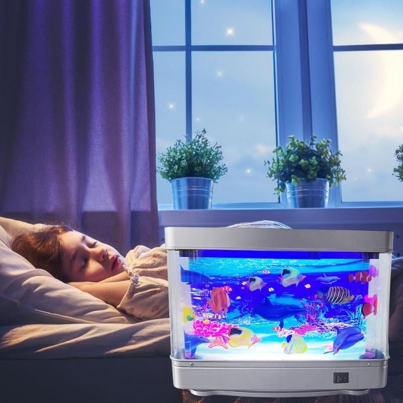 Lampada notturna USB a forma a - Aquarium Fish Background recensione e prezzo