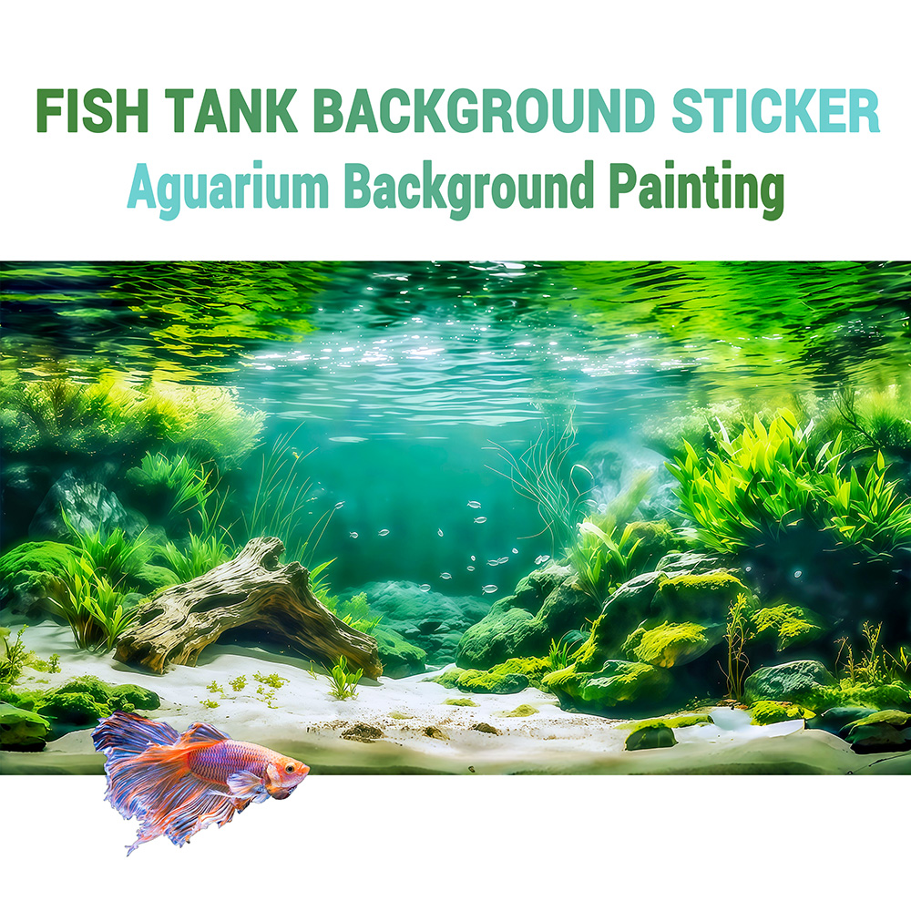 Rami di fiume sul fondo, dipin - Aquarium Fish Background recensione e prezzo